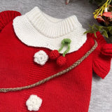Christmas Princess Sweater Dress for Cats (Knitted Apparel)