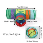 Foldable Crinkle Cat Tunnel — S, T & Y-Shape Multi-Path Play Tube