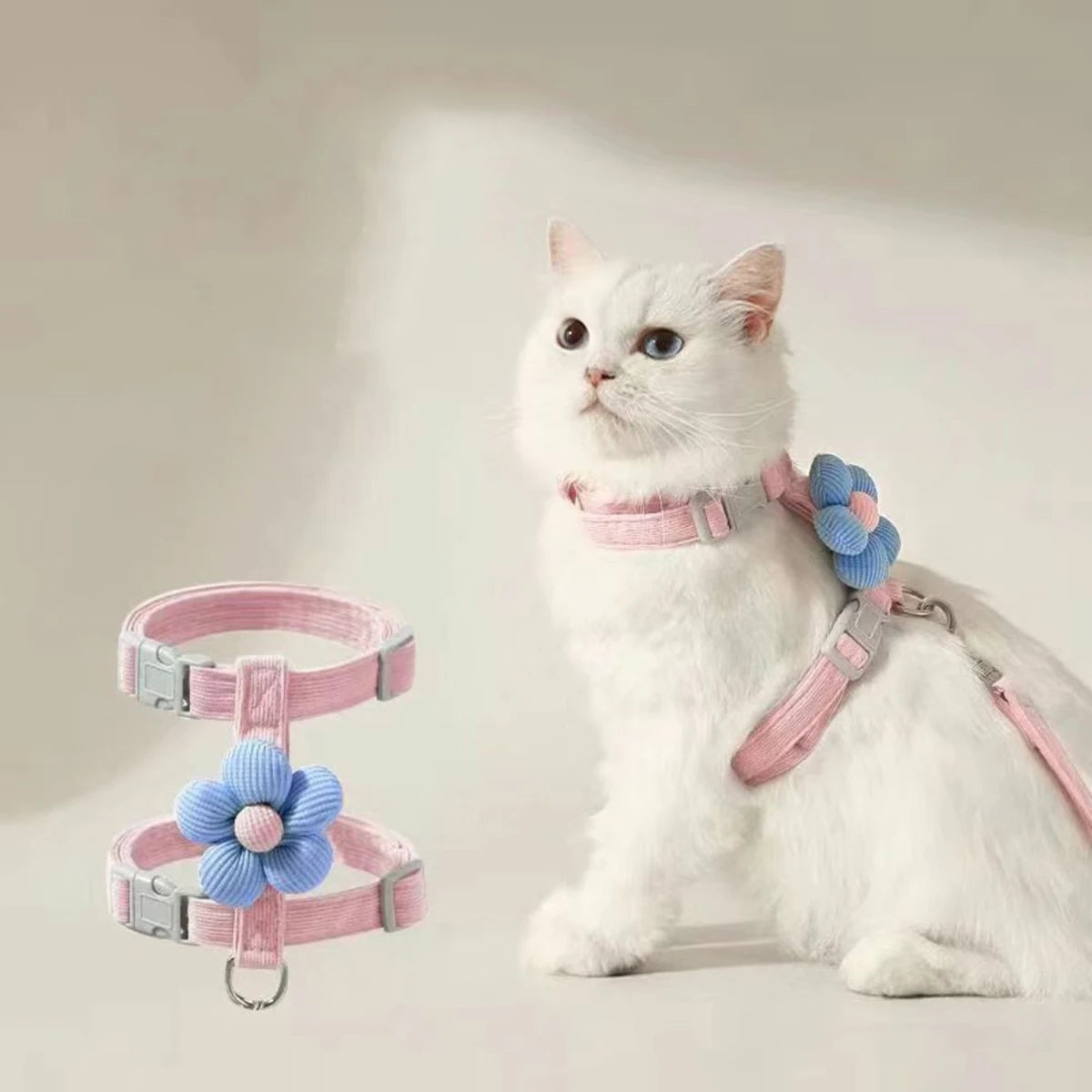 Step-In Harness & Leash Set for Cats & Dogs