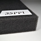Aquarium Biochemical Filter Foam Sponge (15–50 PPI, Black, Cut-to-Size)