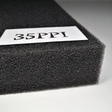 Aquarium Biochemical Filter Foam Sponge (15–50 PPI, Black, Cut-to-Size)