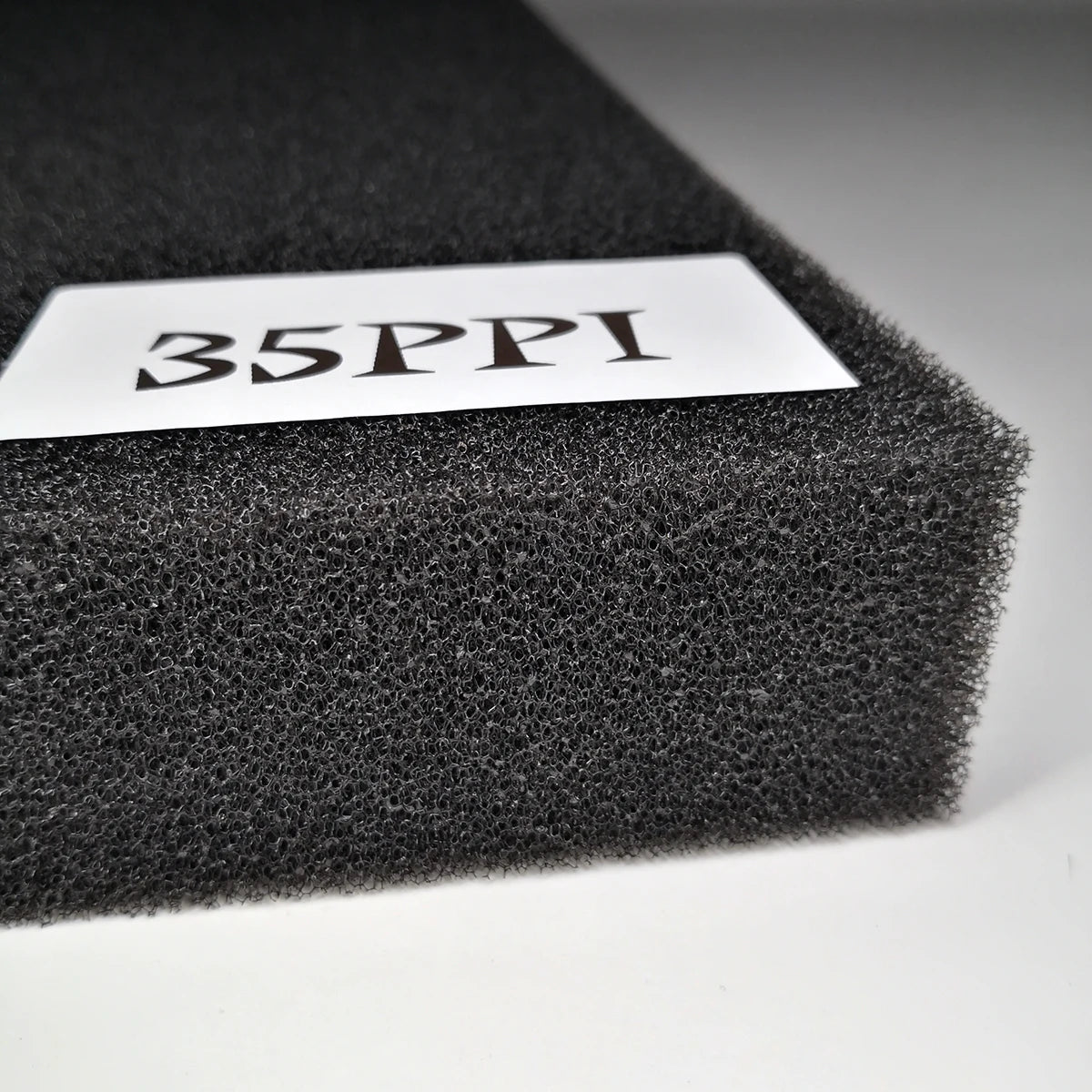 Aquarium Biochemical Filter Foam Sponge (15–50 PPI, Black, Cut-to-Size)