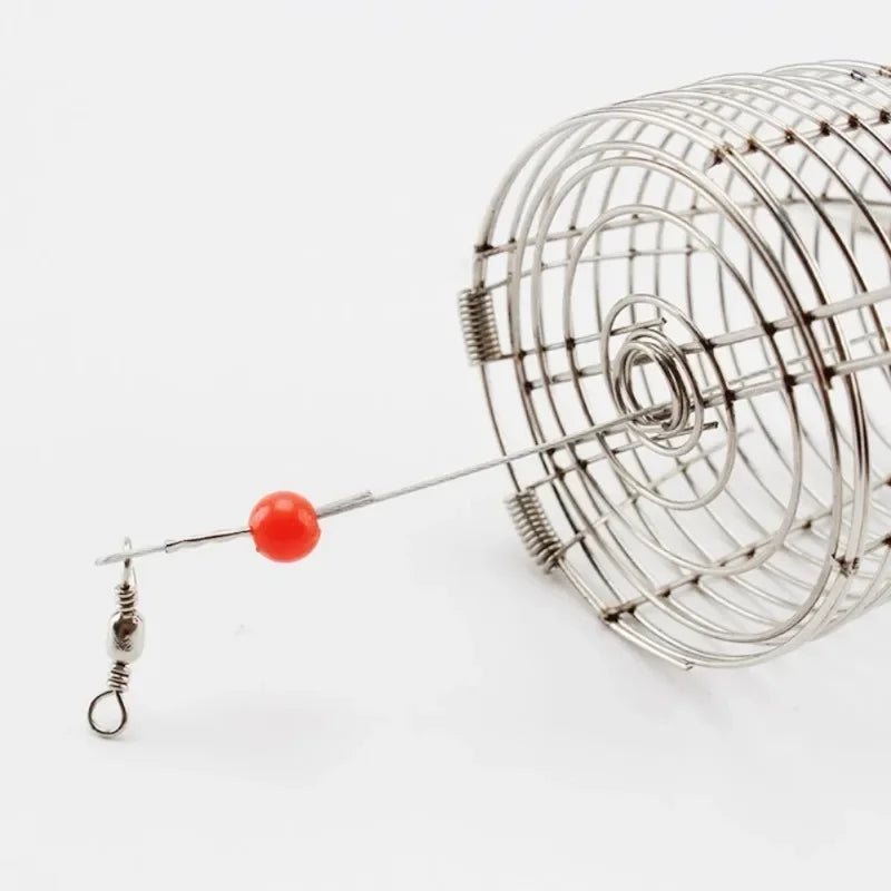 Stainless Steel Shrimp Feeding Dish Bowl (Metal Bait Cage, Fish Tank)