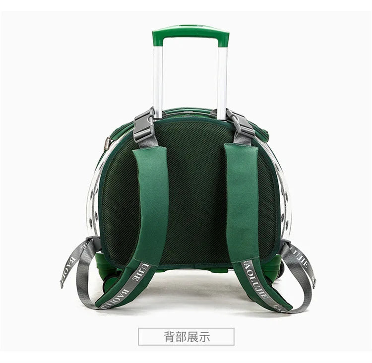 Transparent Space Capsule Pet Backpack Carrier — Large Capacity Multi-Purpose Outdoor Bag for Cats & Dogs