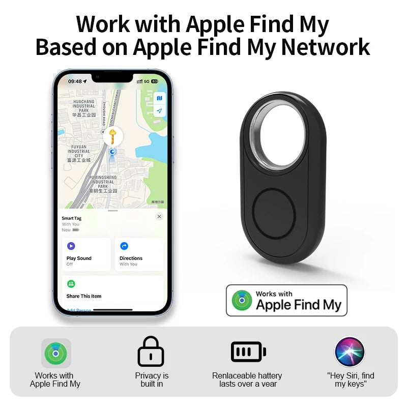 Apple Find My Collar Tracker with Sound Positioning for Pets