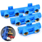 Water Pipe Splitter Distributor (4/5/6-Way, 1/2" Thread, Drain Switch)