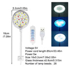 USB LED Aquarium Clip Lamp (5V, 5W/7W, Flexible Neck, Fish Tank Light)