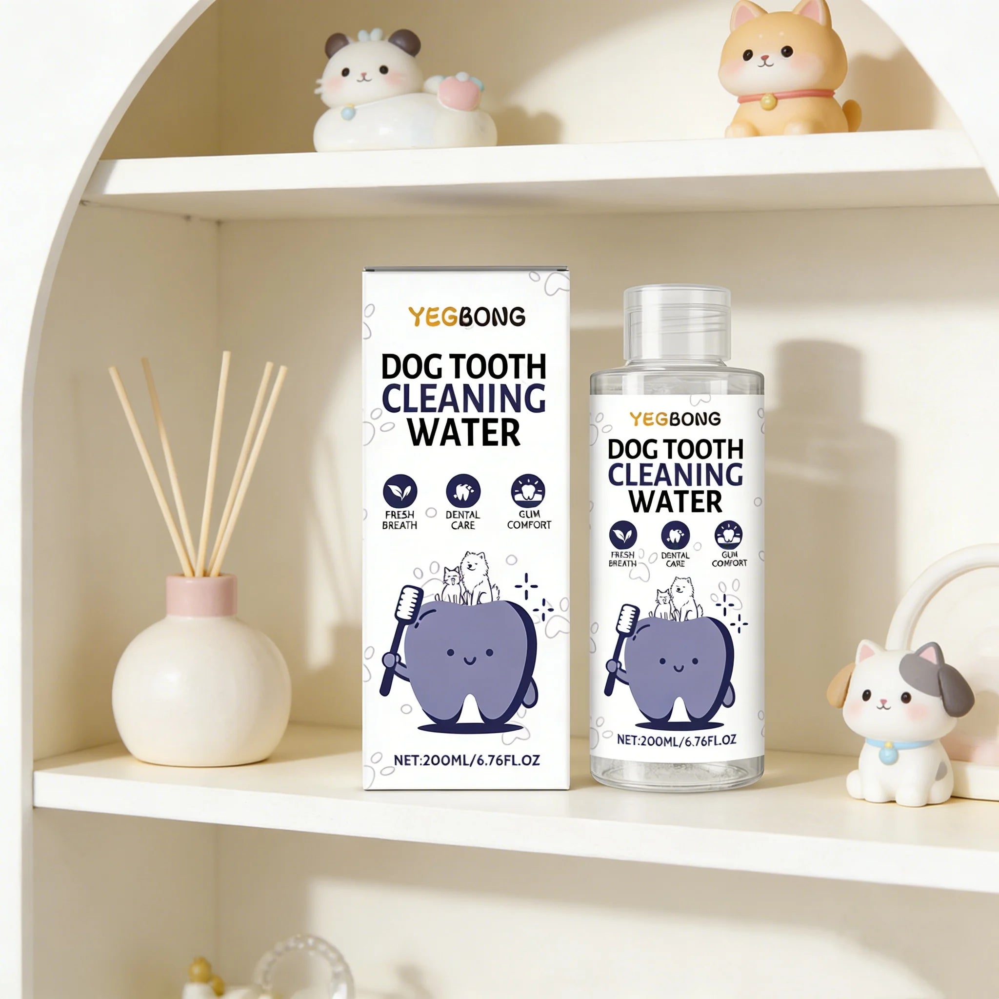 Pet Dental Water Additive — Freshens Breath & Prevents Tartar, 200ml