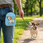 Dog Training Treat Bag (Large Capacity, Cartoon Print, Waterproof, Hook Buckle)