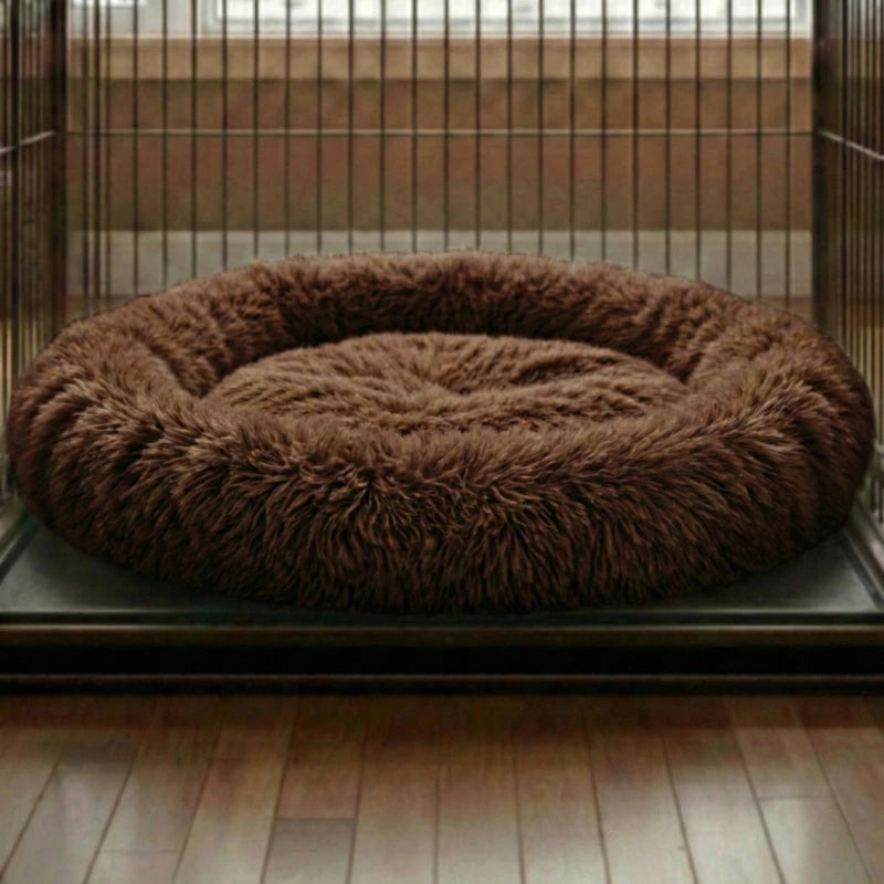 Calming Pet Bed with Extra-Soft Filling, Available in 9 Colors