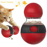 Cat Training Leaky Ball with Chirping Bird — Interactive Slow Feeder Toy