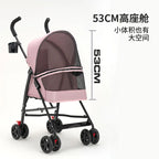 Lightweight Foldable Small Dog & Cat Stroller for Outdoor Activities