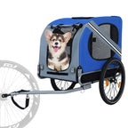 2-in-1 All-Terrain Pet Bike Trailer & Push Cart — Durable Steel Frame, 66 lb Capacity for Dogs & Cats
