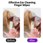 Disposable Pet Ear Cleaning Finger Wipes — 50-Count, Dogs & Cats