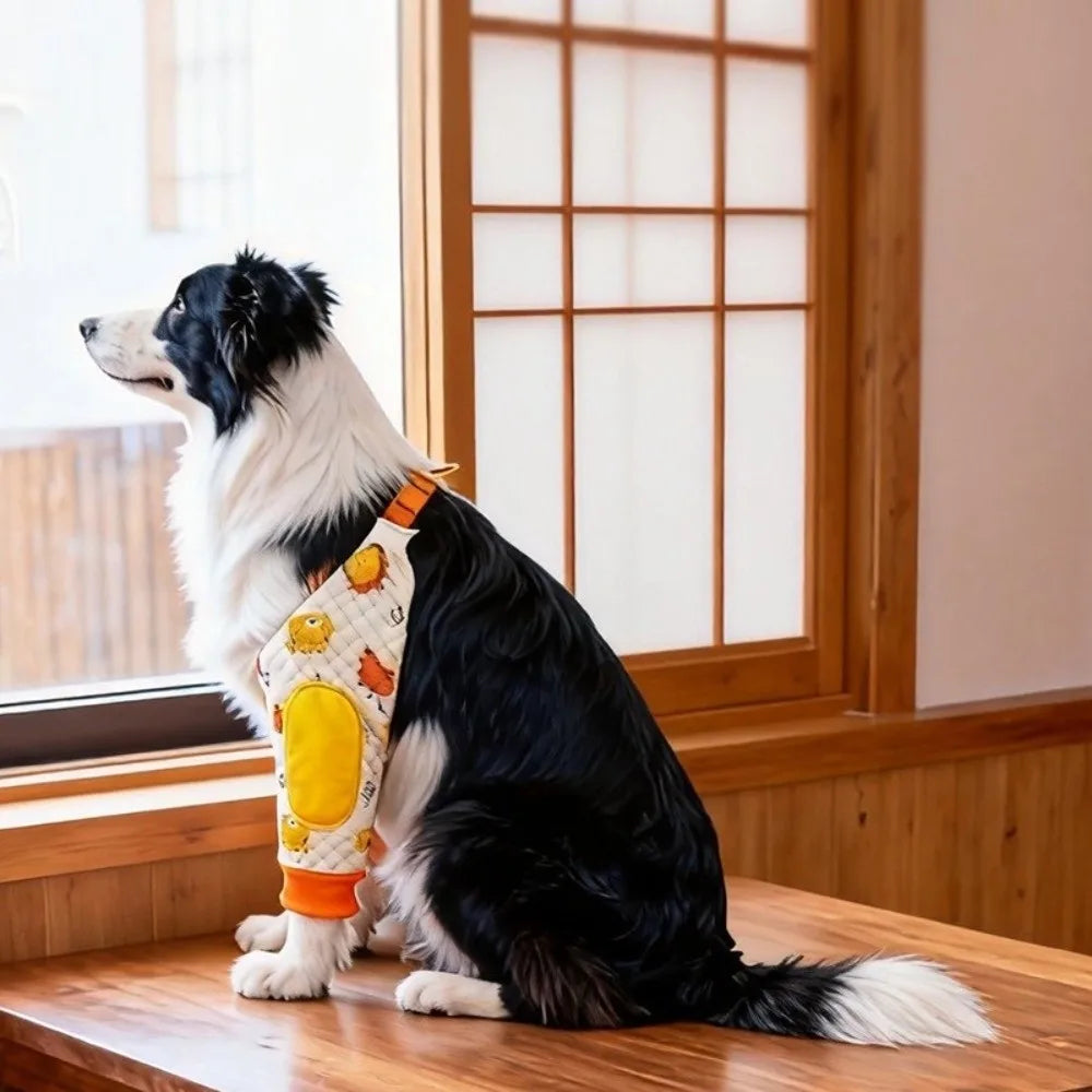 Dog Elbow Brace with Cartoon Pattern (Anti-Lick, Joint Protection, Elastic)