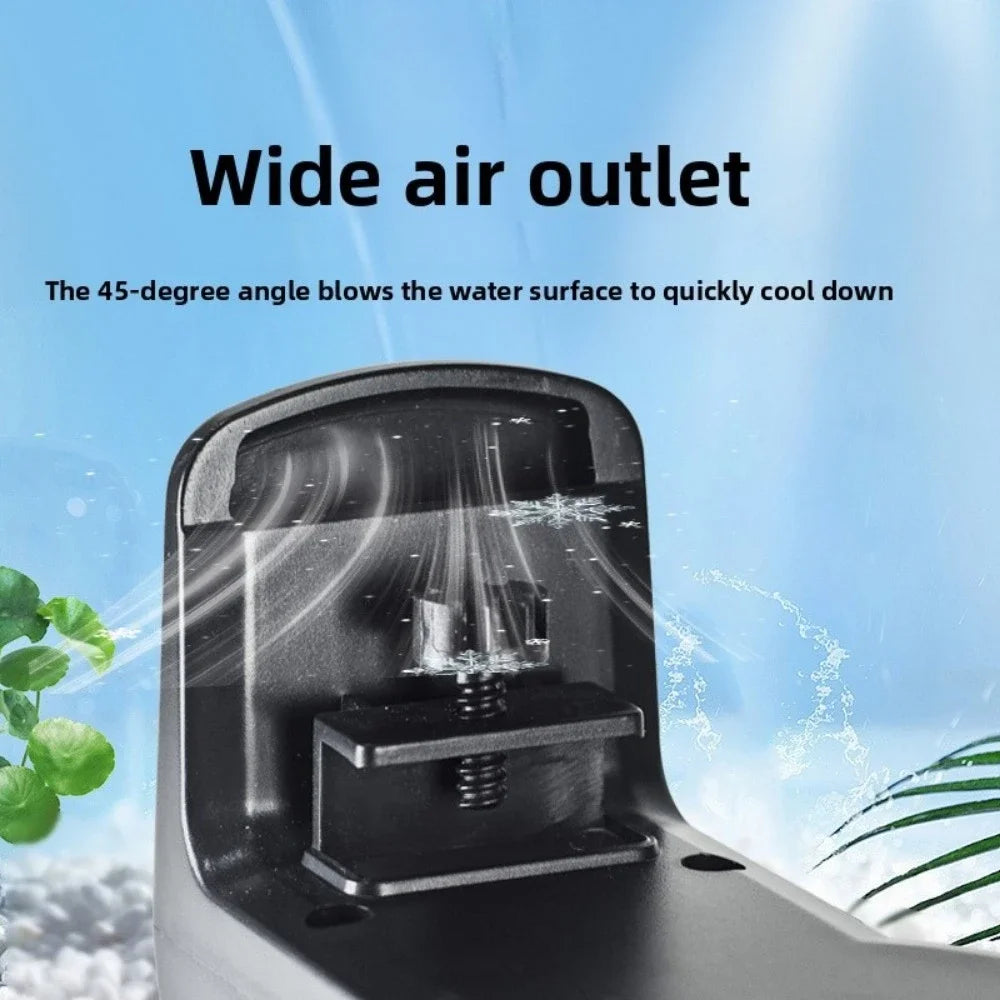Mini USB Aquarium Cooling Fan (5V, 3W, Speed Regulation, Fish Tank Cooling)