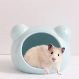 Ceramic Hamster House — Cooling Summer Hideout for Small Pets