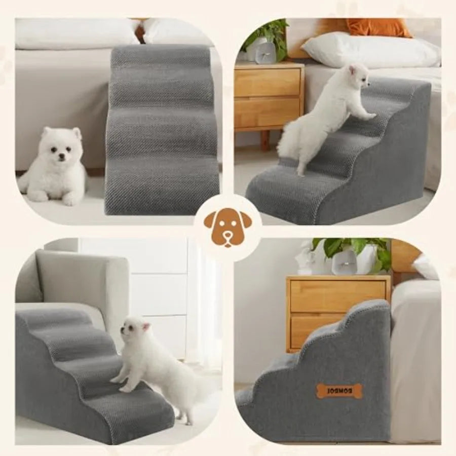 Non-Slip Waterproof Pet Stairs Ramp for Beds & Couches