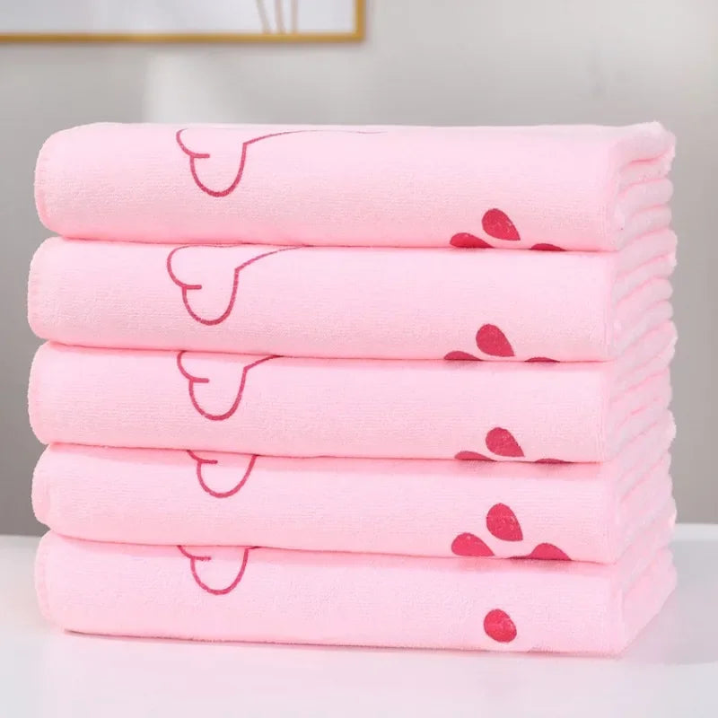 Quick-Dry Pet Bath Towel — Soft Absorbent Cotton for Dogs & Cats