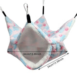 Cozy Fleece Hideout Hammock for Hamsters, Guinea Pigs & Sugar Gliders