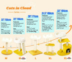 Cat Tree with Cloud Bed & Scratching Post + Catnip