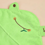 Frog-Style Hooded Pet Bath Towel — Quick-Drying Microfiber Robe