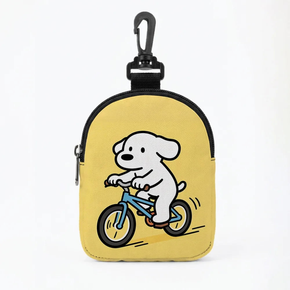 Dog Training Treat Bag (Large Capacity, Cartoon Print, Waterproof, Hook Buckle)