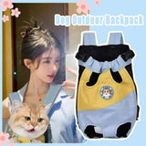 Portable Dog Backpack Carrier (Breathable, Adjustable, Oxford)