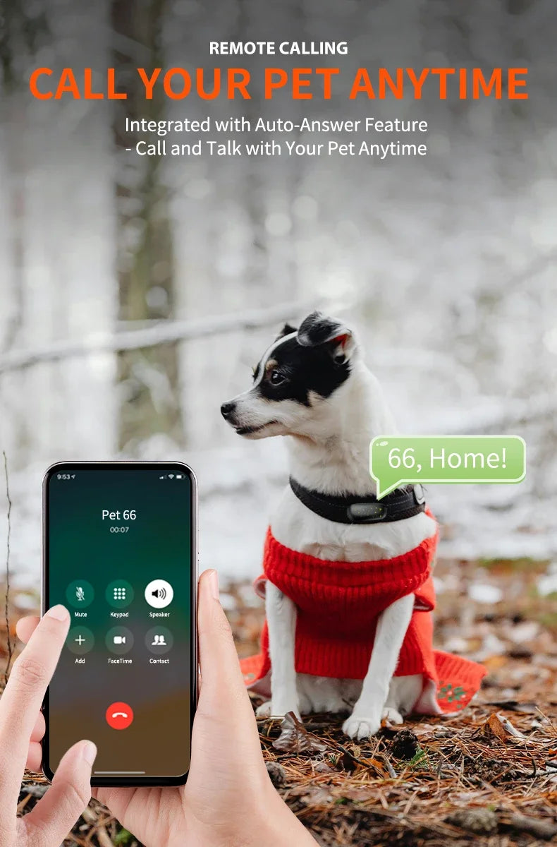 RF-V53 4G GPS Pet Locator for Dogs & Cats with Beidou Positioning - IP67, 900mAh Battery