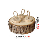 Wooden Foraging Chew Toy — Round Enrichment Toy for Small Pets & Birds