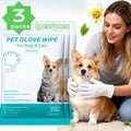 Pet Grooming Glove Wipes — Cleaning & Deodorizing On-the-Go, 18-Count