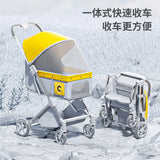 Premium Detachable Pet Stroller Multifunction Separable Carrier Ultra Lightweight One Click Folding Portable Travel Stroller for