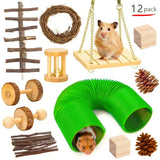 Wooden Molar Chew Toy Set — For Rabbits, Guinea Pigs & Small Pets
