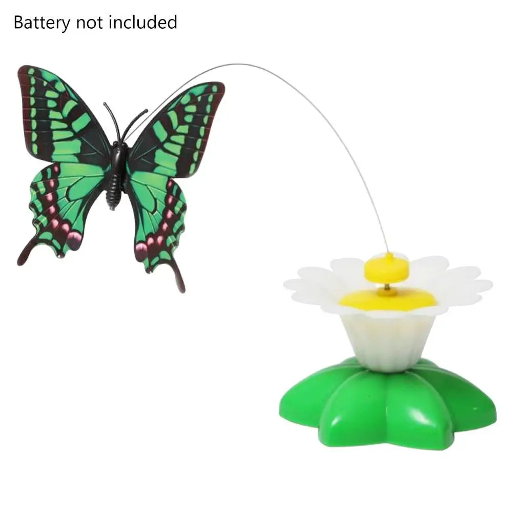 Electric Rotating Butterfly & Hummingbird Wand — Automatic Flying Cat Toy