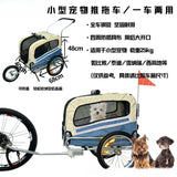 carrinho pet Outdoor Portable Pet Bike Trailer Foldable Lightweight Dog Cat Travel Trailer Safe Pet Stroller Trailer for Camping