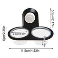 4-Cup Gecko Feeding Tray — Space-Saving Food & Water Dispenser