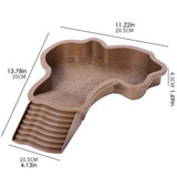 Reptile Bathing Pool with Ramp — Slip-Proof Soaking Tub for Turtles & Bearded Dragons