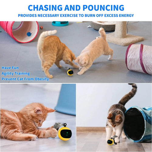 Rechargeable Automatic Electric Cat Ball Toy — Self-Rolling Boredom Buster