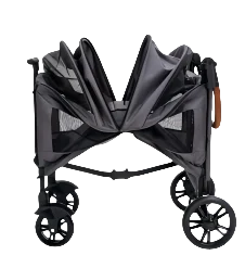 Adjustable 4-Wheel Outdoor Pet Stroller with Large Capacity Aluminum Tube Frame — Foldable