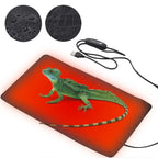 USB Leather Heating Pad — 3-Level Anti-Scratch Warmer for Reptiles & Small Pets