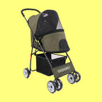 Lightweight Foldable Luxury Pet Travel Stroller for Small Dogs & Cats — Fashion Portable Outdoor Carrier