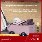 HXL Lightweight Foldable Outdoor Pet Carrier Stroller for Cats & Dogs
