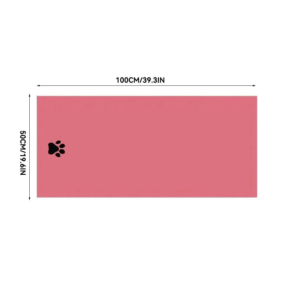 Embroidered Microfiber Pet Bath Towel — Soft, Absorbent, Multiple Sizes