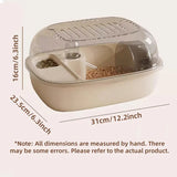 Transparent Hamster Habitat — Mini Villa-Style Small Pet Cage
