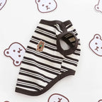 Striped Cat T-Shirt — Stretchy Breathable Slip-On Tank Top