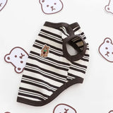 Striped Cat T-Shirt — Stretchy Breathable Slip-On Tank Top