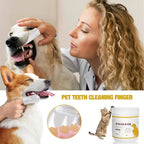 Disposable Pet Cleaning Finger Wipes — Teeth, Ear & Eye Care, 50pcs