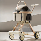 Portable Detachable Foldable Cat & Dog Stroller Cart for Outdoor Travel