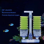 Aquarium Surface Skimmer Filter (Air Pump Driven, Oil Film Removal)