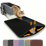 Double Layer Cat Litter Mat (Non-Slip Big Filter Mat)